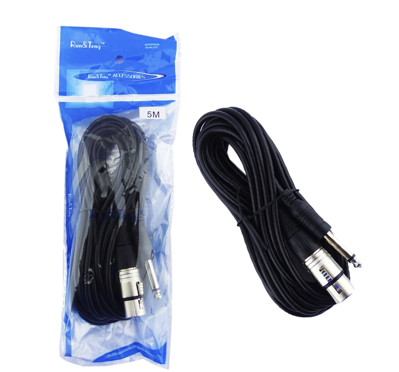 CABLE DE MICROFONO XLR A JACK 6.3MM 5 METROS - 1