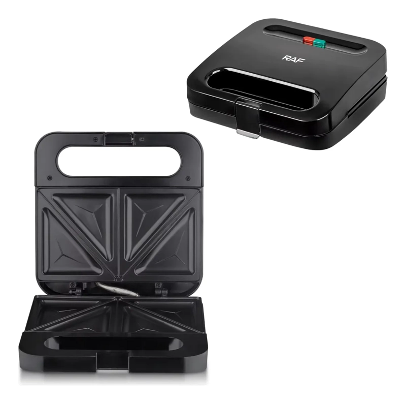 MAQUINA RAF ELECTRICA PARA SANDWICHERA WAFLERA ANTIADHERENTE NEGRO - 3