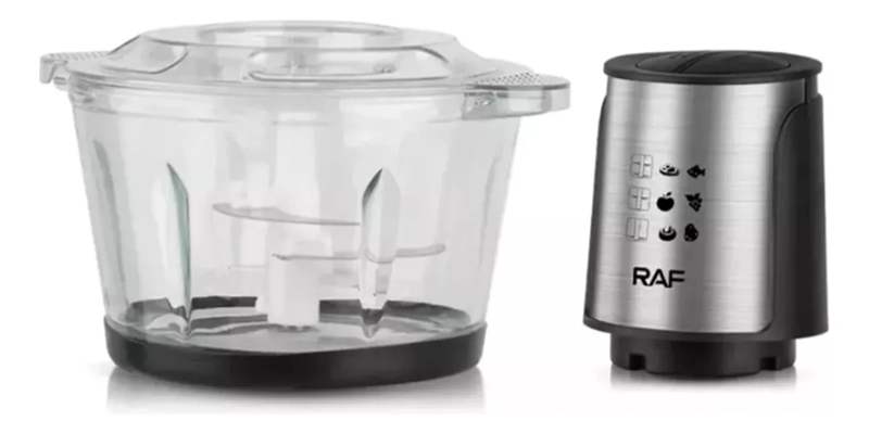 PROCESADORA ALIMENTOS 2RL 800W VIDRIO 2L PICADORA CARNE ACERO - 3