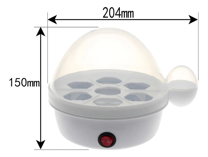 MAQUINA COCEDOR DE HUEVOS ELE CTRICO A VAPOR RAF BLANCO 350W - 3