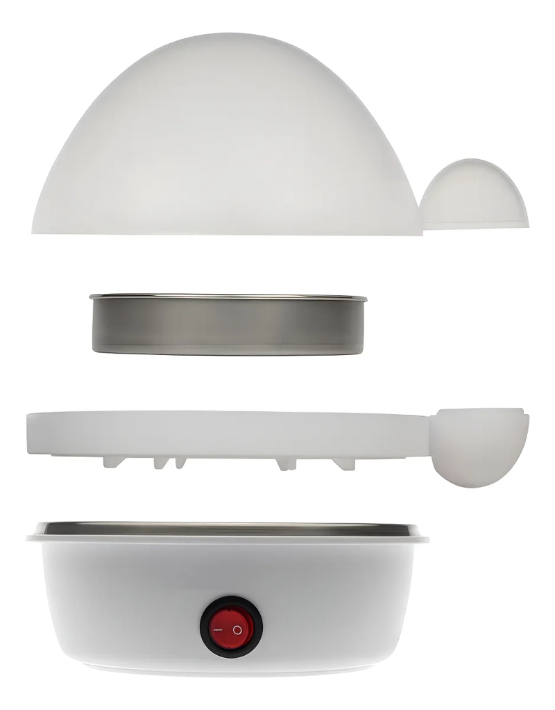 MAQUINA COCEDOR DE HUEVOS ELE CTRICO A VAPOR RAF BLANCO 350W - 4