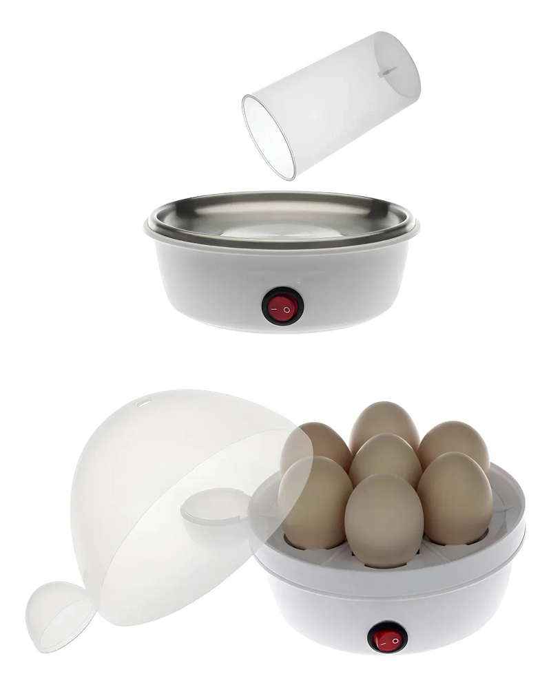 MAQUINA COCEDOR DE HUEVOS ELE CTRICO A VAPOR RAF BLANCO 350W - 5