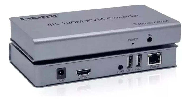 EXTENSOR KVM HDMI FULL HD SOBRE RED IP 120 METROS 1080P 4K 2K - 1