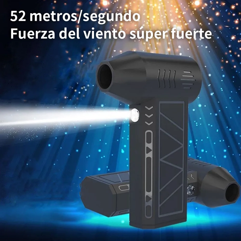 VENTILADOR TURBO MINI JET DE 130000 RPM 52 M/S , SOPLADORA COLOR NEGRO - 4
