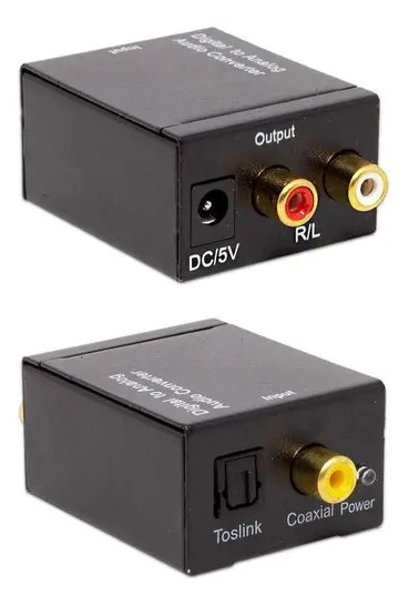 CONVERTIDOR DE AUDIO OPTICO DIGITAL COAXIAL ANALOGICO RCA - 3