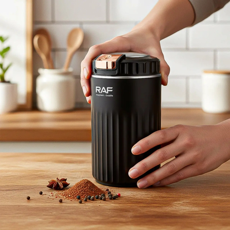 MOLINILLO DE CAFE  ELE CTRICO RAF.7147 DE 400W, ACERO INOXIDABLE - 4