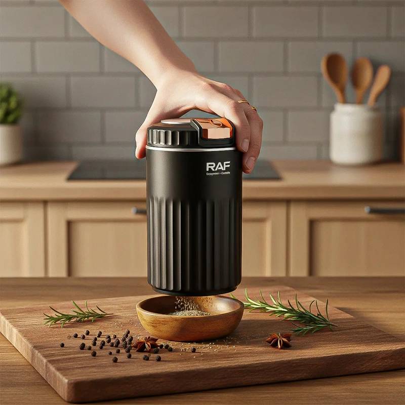 MOLINILLO DE CAFE  ELE CTRICO RAF.7147 DE 400W, ACERO INOXIDABLE - 6