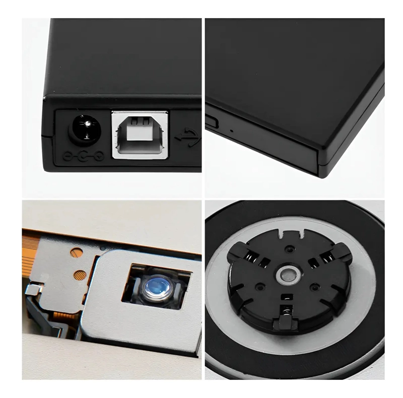 GRABADORA EXTERNA DVD BURNER DRIVES USB 2.0 PARA CD Y DVD - 5