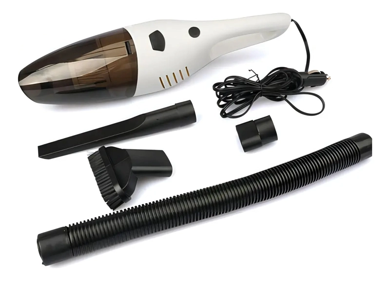 ASPIRADORA PORTATIL PARA AUTO 120W 12V ALTA POTENCIA BLANCO - 1
