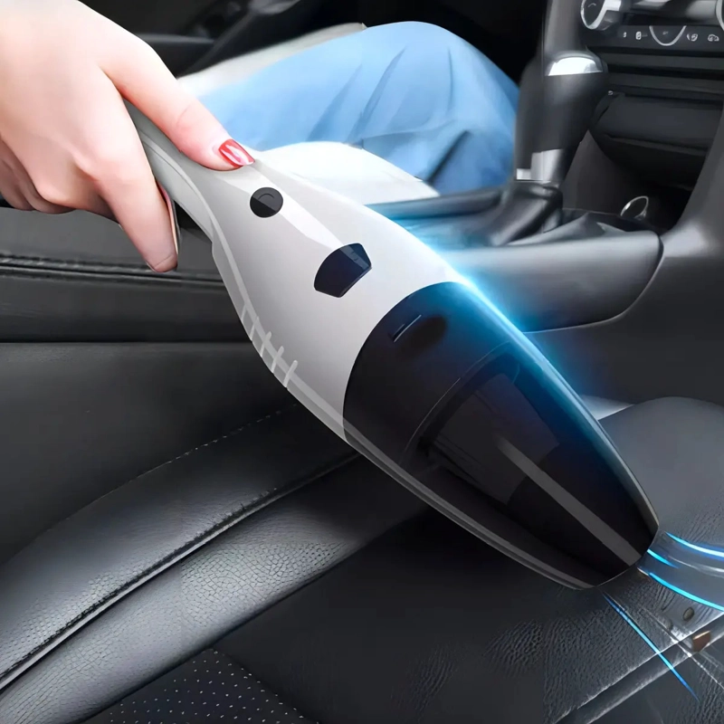 ASPIRADORA PORTATIL PARA AUTO 120W 12V ALTA POTENCIA BLANCO - 2