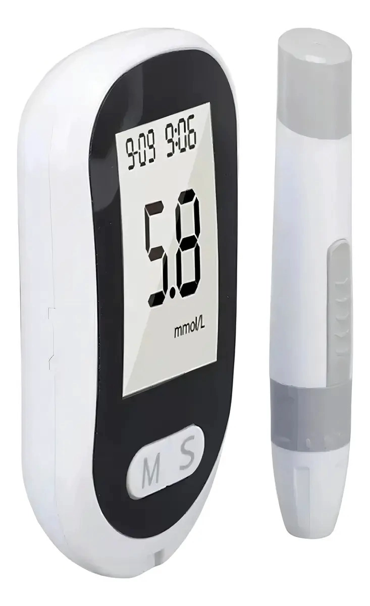 GLUCOMETRO DIGITAL PORTATIL NEOCLINIC CON 50 TIRAS REACTIVAS Y 50 LANCETAS, COLOR BLANCO - 2