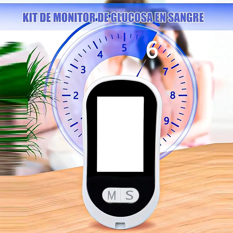 GLUCOMETRO DIGITAL PORTATIL NEOCLINIC CON 50 TIRAS REACTIVAS Y 50 LANCETAS, COLOR BLANCO - 4