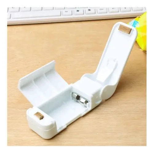 MINI SELLADOR DE BOLSAS PORTATIL DE PILAS COLOR BLANCO - 3