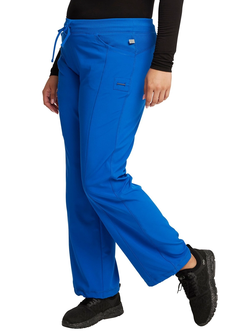 PANTALÓN MUJER CHEROKEE AZUL ELECTRICO INFINITY 1123A - UNIFORMES CLÍNICOS - 4