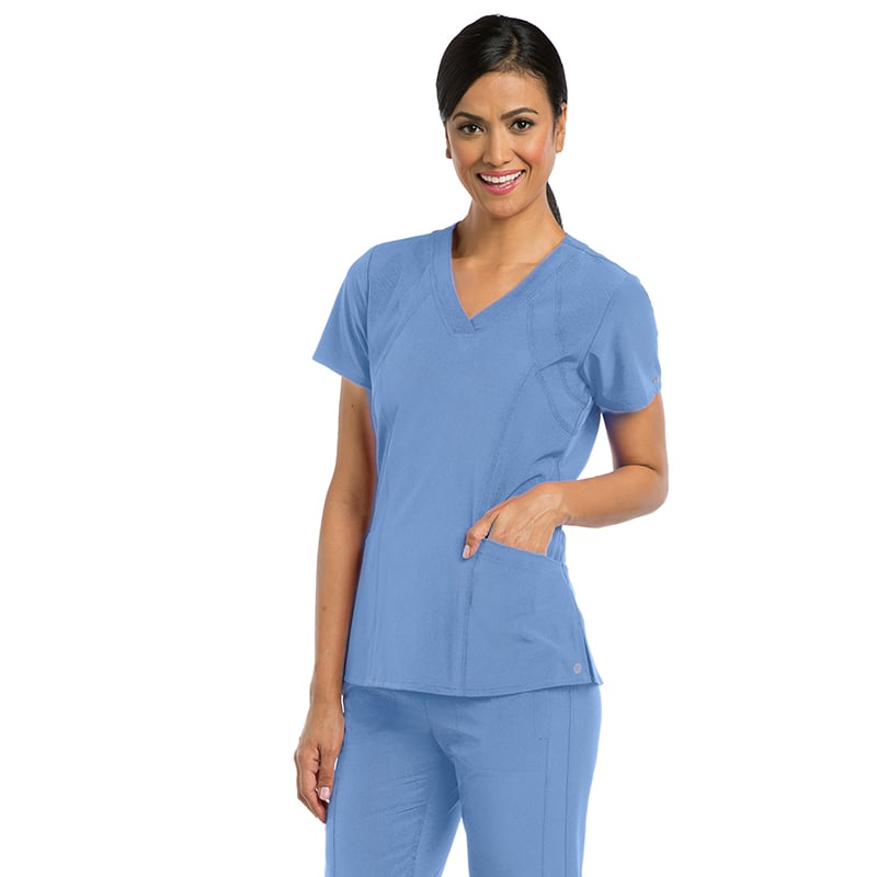 POLERA MUJER BARCO 5105 - UNIFORMES CLÍNICOS - 1