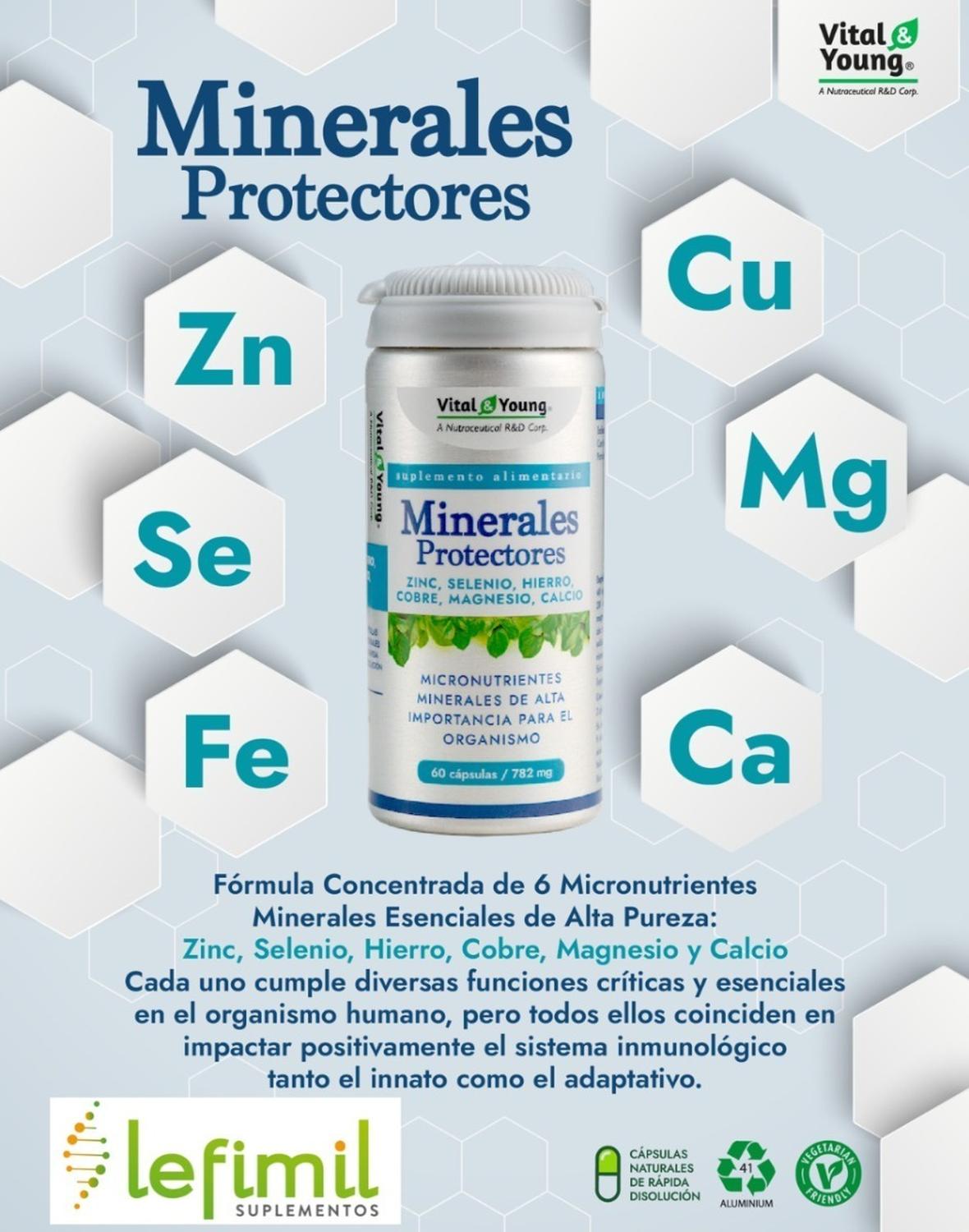 SUPLEMENTO ALIMENTICIO VITAL & YOUNG SUPLEMENTO DE MINERALES CALCIO HIERRO MAGNESIO Y MÁS! - 2