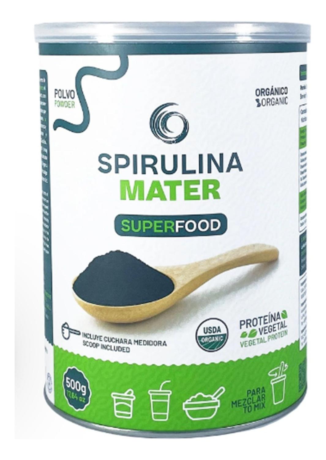 SPIRULINA MATER ORGÁNICA EN POLVO 500 G. - 1