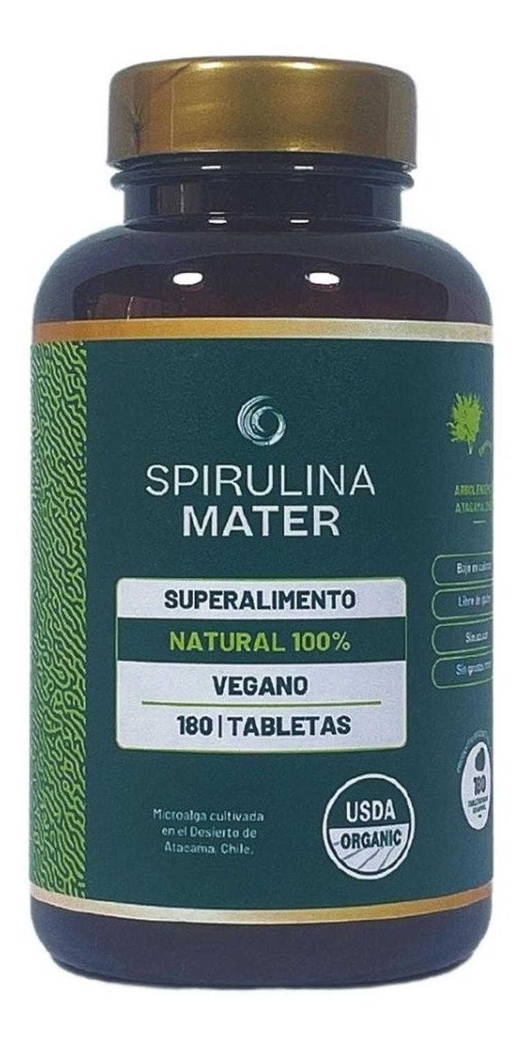 PACK X 3 SPIRULINA MATER 100% NATURAL 180 TABLETAS - 2