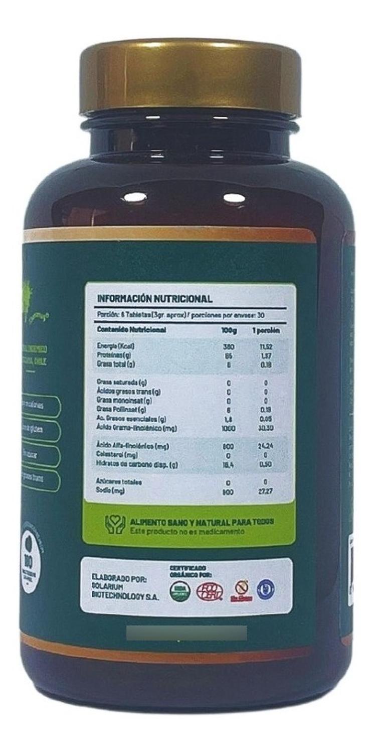 PACK X 3 SPIRULINA MATER 100% NATURAL 180 TABLETAS - 3