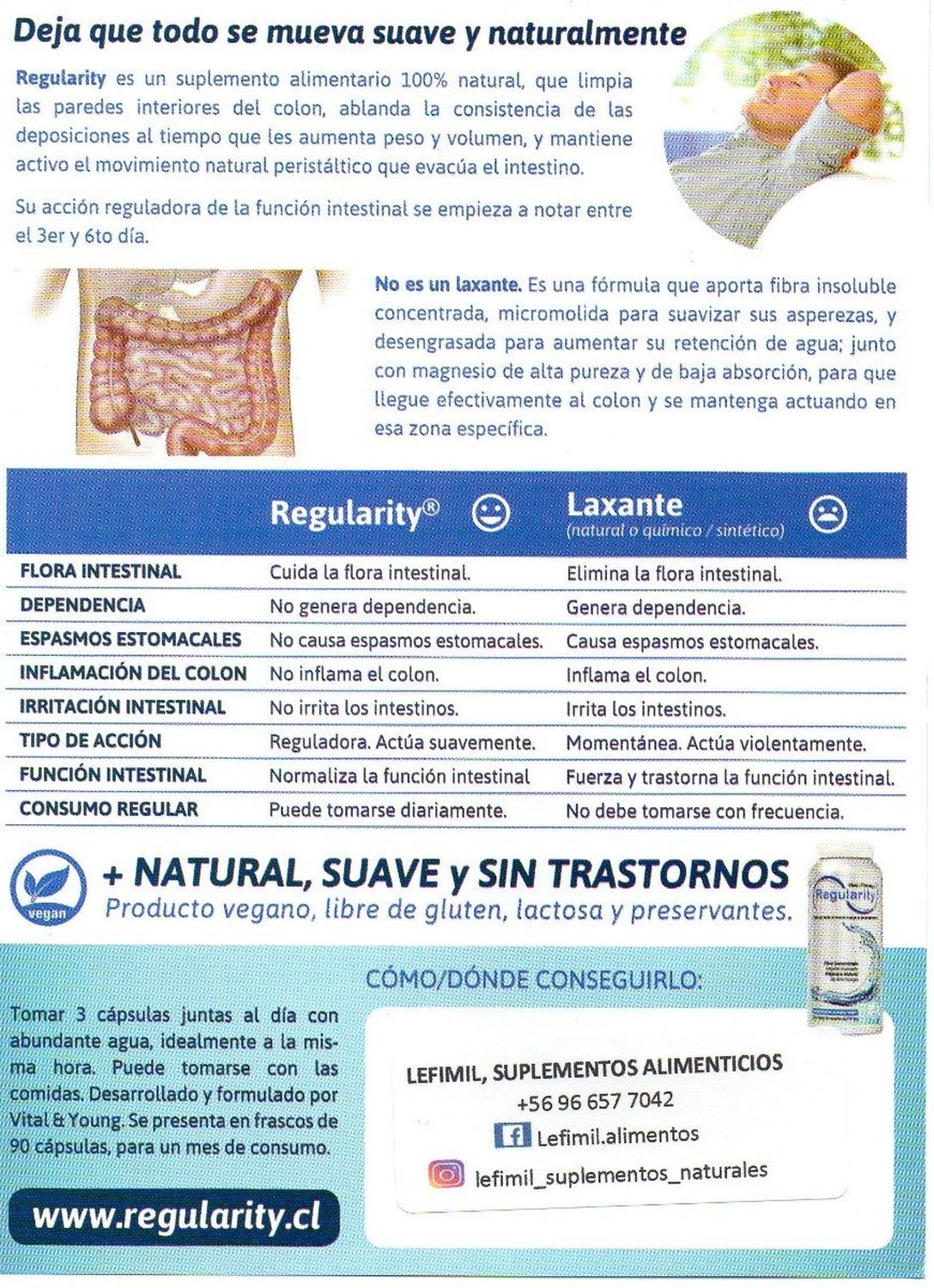 PACK 3 VITAL & YOUNG X REGULARITY MEJORA EL ESTREÑIMIENTO TRÁNSITO LENTO - 3