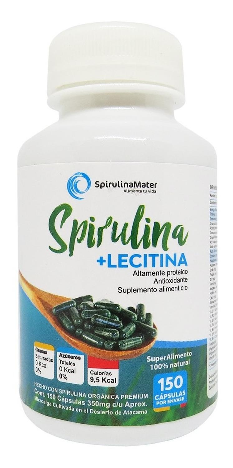 SUPLEMENTO ALIMENTICIO SPIRULINA MATER SPIRULINA + LECITINA 100% NATURAL - 2