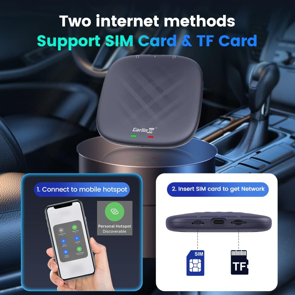 CARLINKIT ADAPTADOR ANDROID 13 CARPLAY ANDROID AUTO 8+128GB - 3