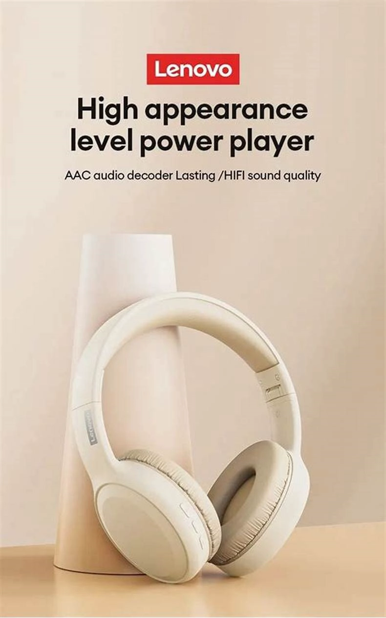 AUDÍFONOS INALÁMBRICOS LENOVO TH30 ROSA GAMER BLUETOOTH - 3