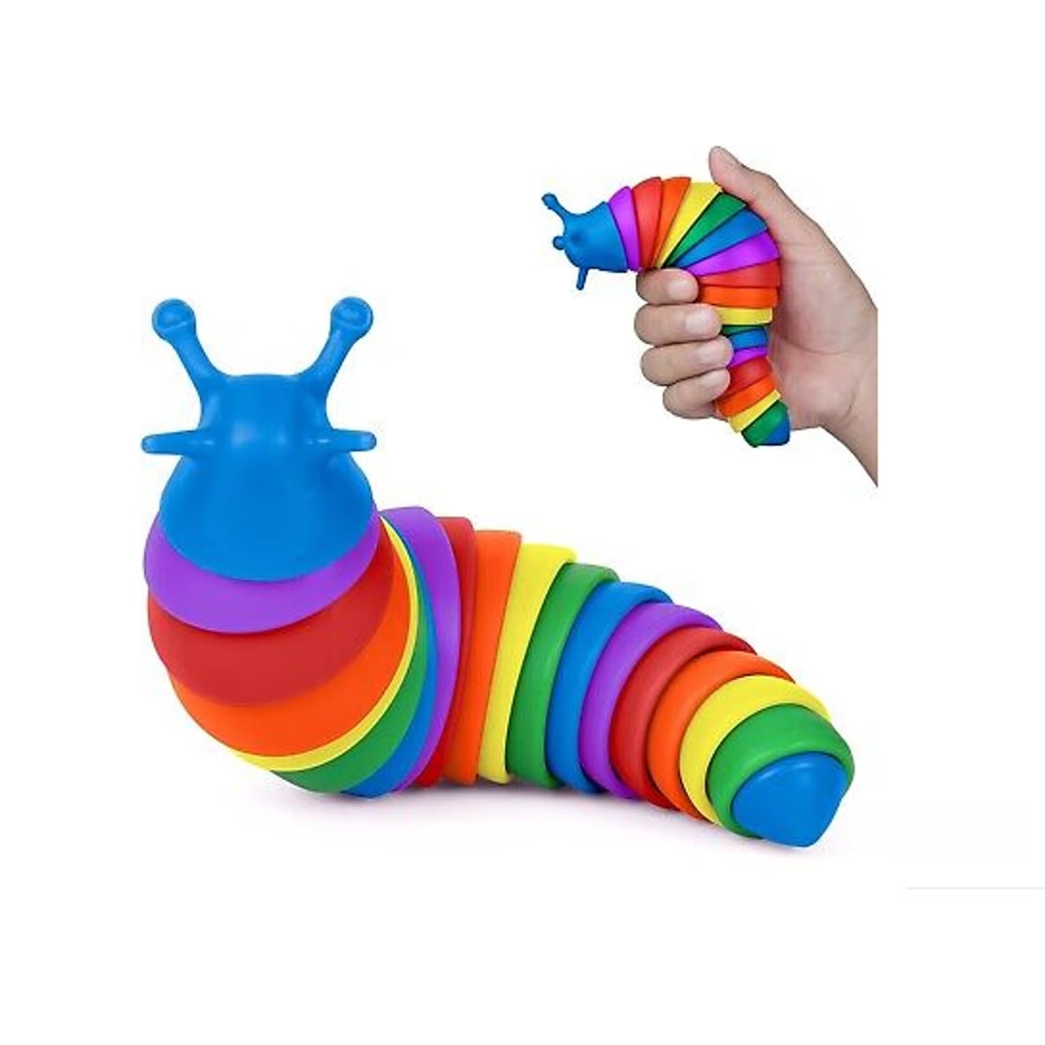 JUGUETE ANTIESTRÉS SENSORIAL GUSANO ORUGA CUNCUNA SLUG - 1