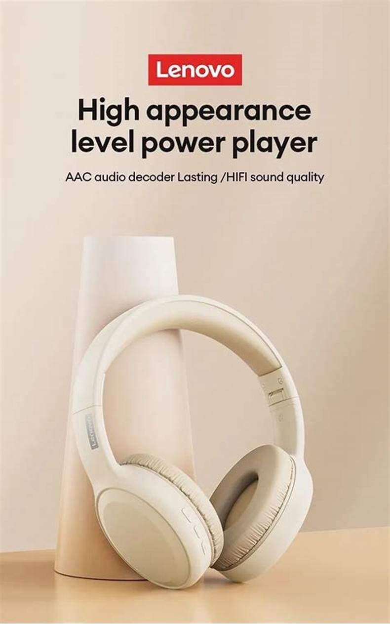 AUDÍFONOS INALÁMBRICOS LENOVO TH30 BEIGE GAMER BLUETOOTH - 3
