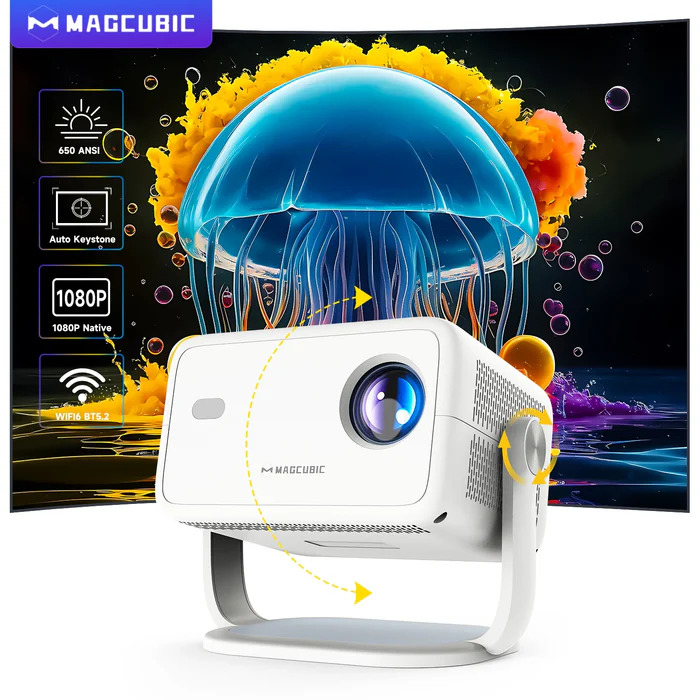 PROYECTOR PORTATIL L018 MAGCUBIC ANDROID 11 HD 4K CINE EN CASA 650ANSI - 2