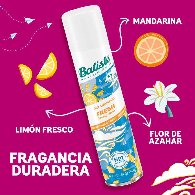 PACK 2 BATISTE 200 ML FRESH - 5