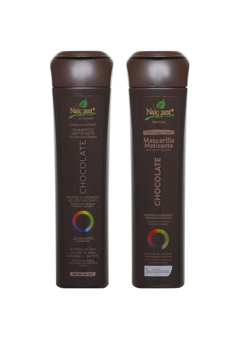 PACK NAISSANT SHAMPOO Y MASCARILLA MATIZADOR CHOCOLATE - 1