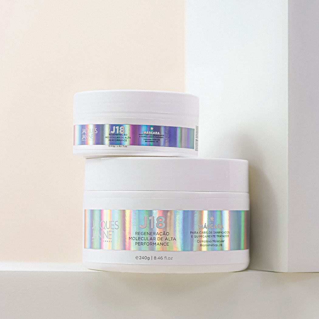 MASCARILLA INTENSIVA PARA CABELLO DAÑADO REGENERACIÓN MOLECULAR J18 JACQUES JANINE 80G - 6