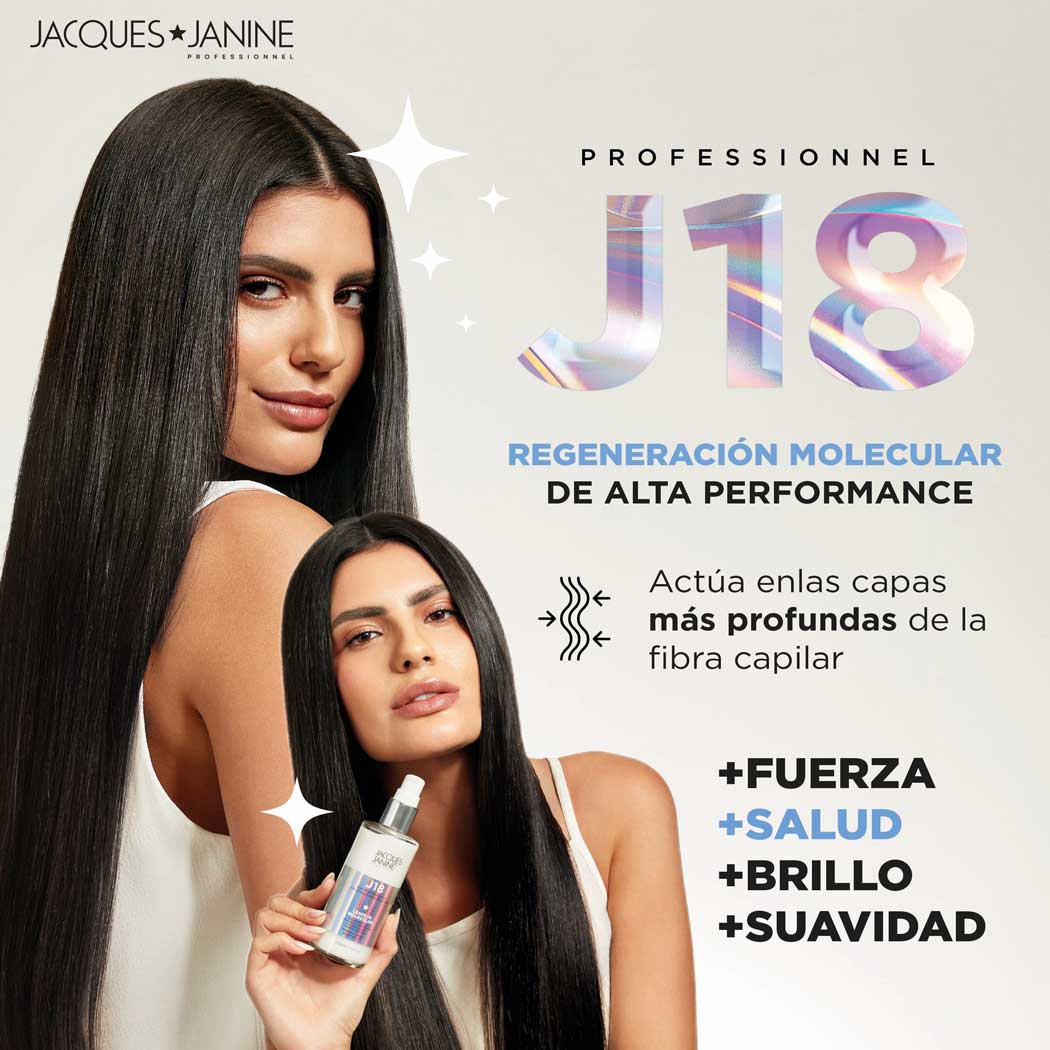 TRATAMIENTO CAPILAR SIN ENJUAGUE J18 RESTAURACIÓN Y PROTECCIÓN 30ML JACQUES JANINE - 2