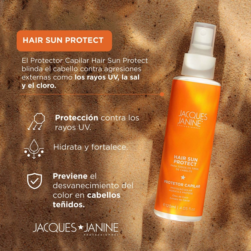 PROTECTOR SOLAR CAPILAR, TRATAMIENTO SIN ENJUAGUE PROTECCION UV, SAL Y CLORO 120ML - 2