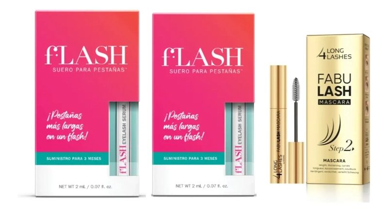 PACK 2 SERUM PARA PESTAÑAS + MASCARA FABULASH - 1