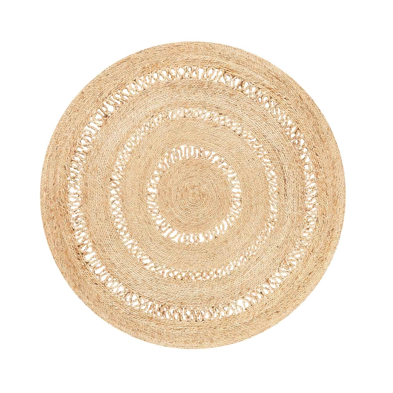 ALFOMBRA FORM DESIGN YUTE OASIS CRUDO NATURAL 150 X 150 CM - 1