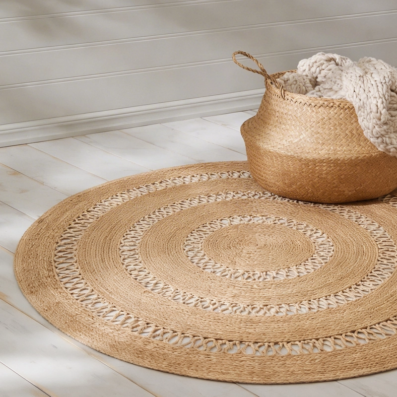 ALFOMBRA FORM DESIGN YUTE OASIS CRUDO NATURAL 150 X 150 CM - 2