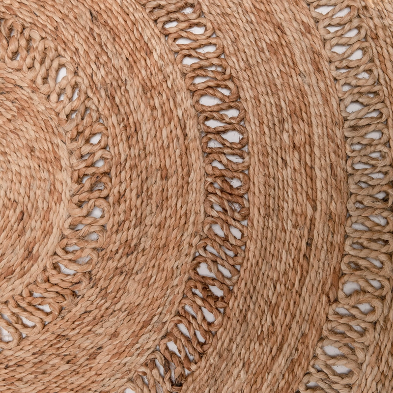 ALFOMBRA FORM DESIGN YUTE OASIS CRUDO NATURAL 120 X 120 CM - 4