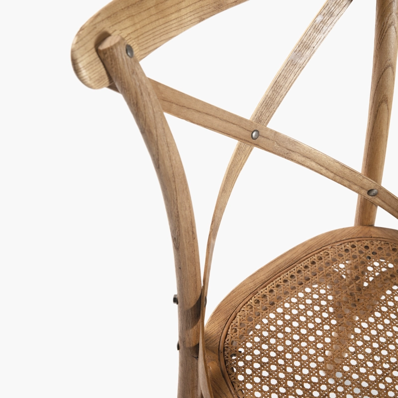 SILLA FORM DESIGN TRADITION JUNCO 1 CUERPO MADERA OLMO ENVEJECIDO CAFE - 4