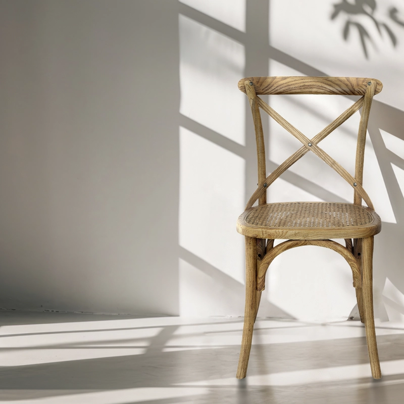 SILLA FORM DESIGN TRADITION JUNCO 1 CUERPO MADERA OLMO ENVEJECIDO CAFE - 8