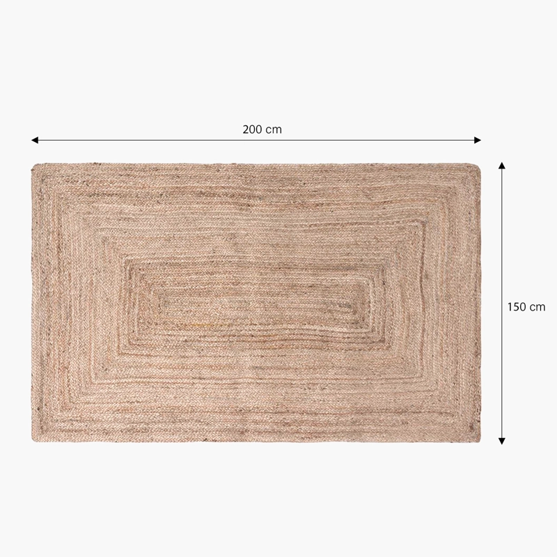 ALFOMBRA CALMA HOUSE YUTE URAL NATURAL 150 X 200 CM - 5