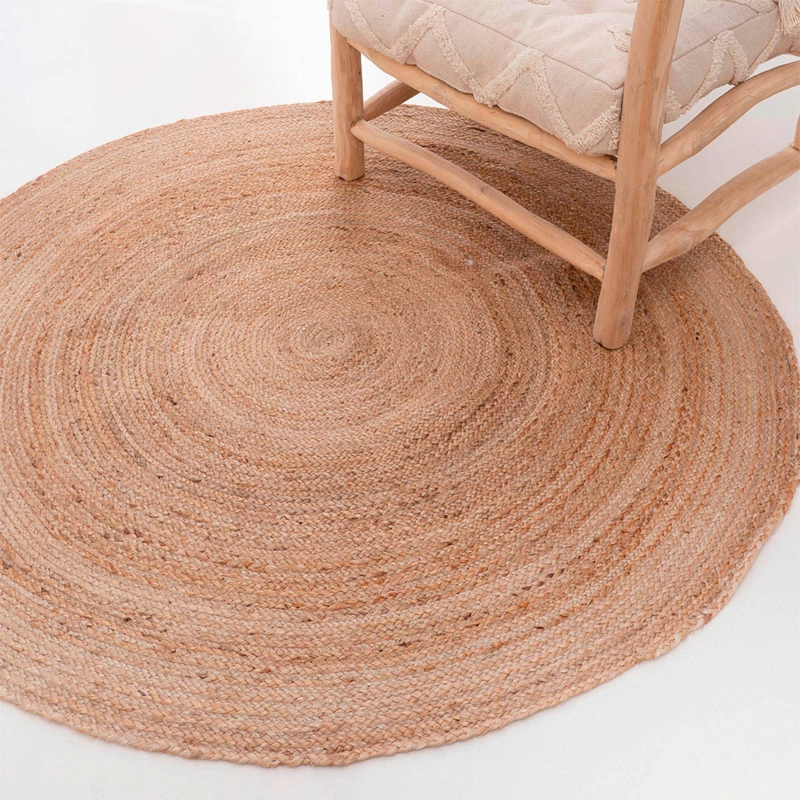ALFOMBRA CALMA HOUSE YUTE URAL DIAM 100 NATURAL 120 X 120 CM - 2