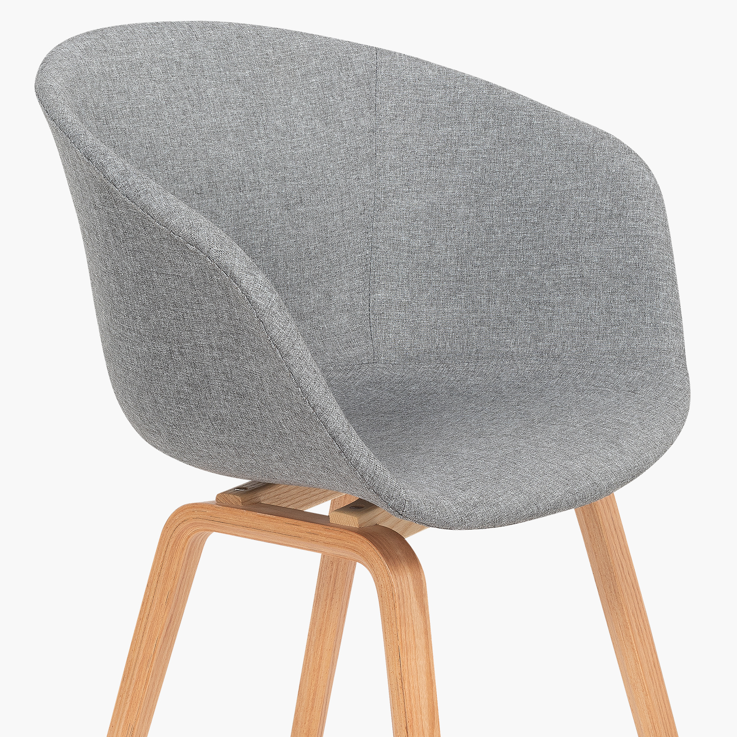 SILLA FORM DESIGN GAUDÍ TAP BASE 1 CUERPO MADERA GRIS CLARO - 2