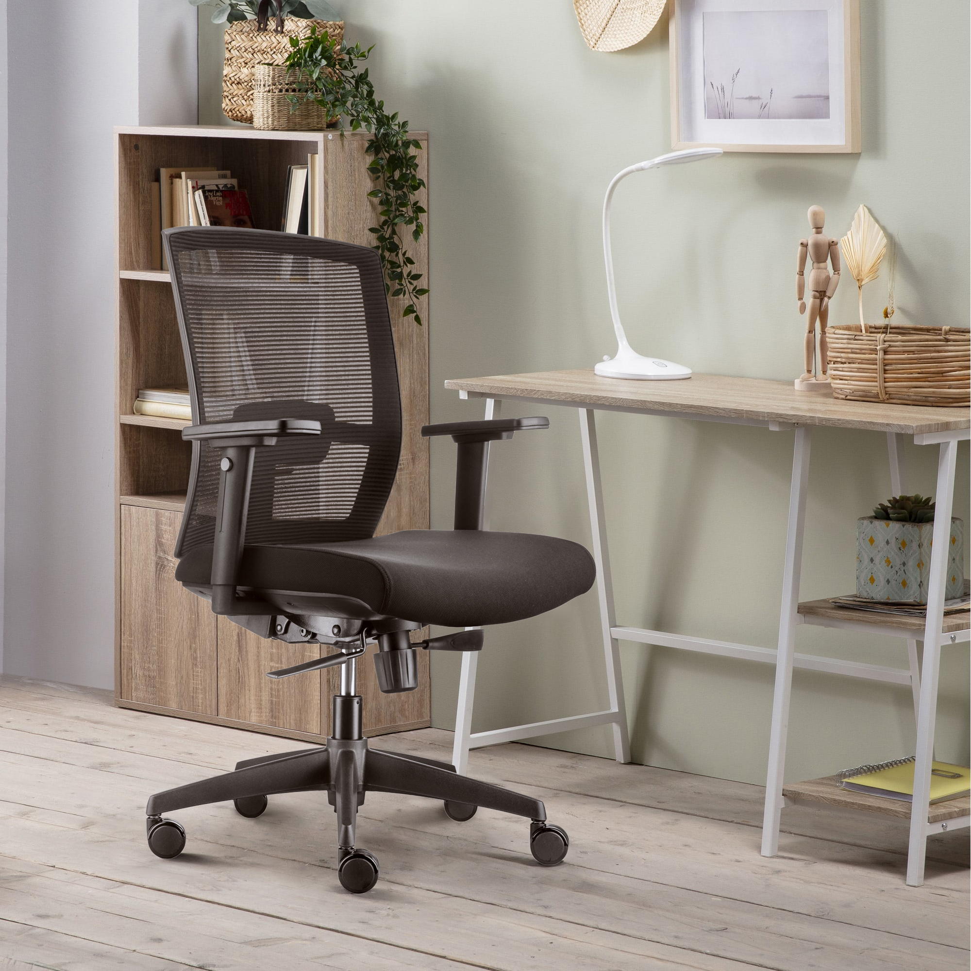 SILLA ESCRITORIO FORM OFFICE NEGRO TAYLOR - 2