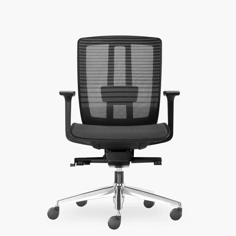 SILLA ESCRITORIO FORM OFFICE GRIS AIR OSCURO - 1