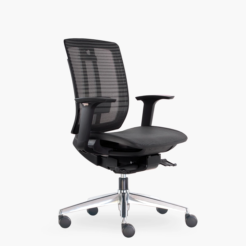 SILLA ESCRITORIO FORM OFFICE GRIS AIR OSCURO - 3