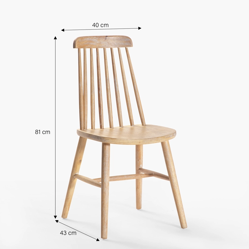 SILLA FORM DESIGN PALAFITO 1 CUERPO MADERA CAFÉ - 6