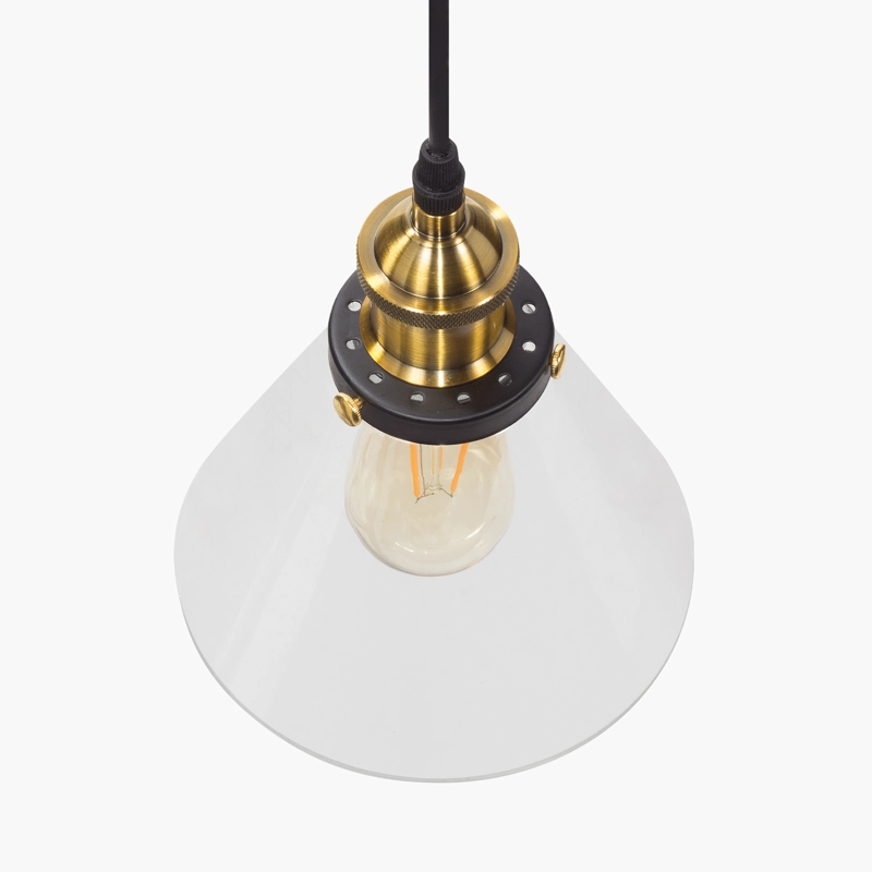 LAMPARA COLGANTE RETRO VIDRIO FORM - 2