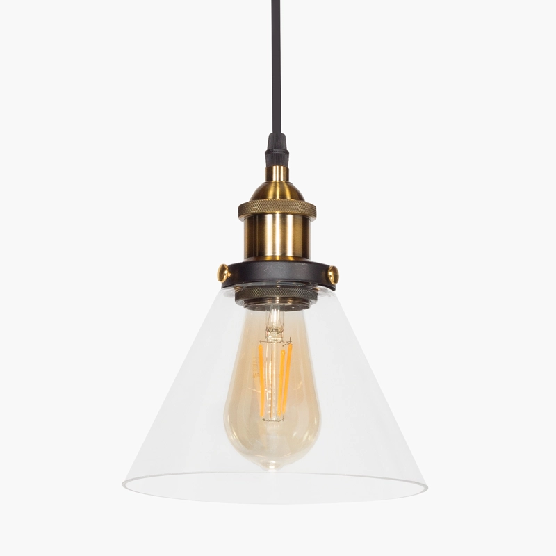 LAMPARA COLGANTE RETRO VIDRIO FORM - 3
